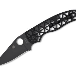 Нож Spyderco Edgerati Black Aluminum Black Blade PlainEdge